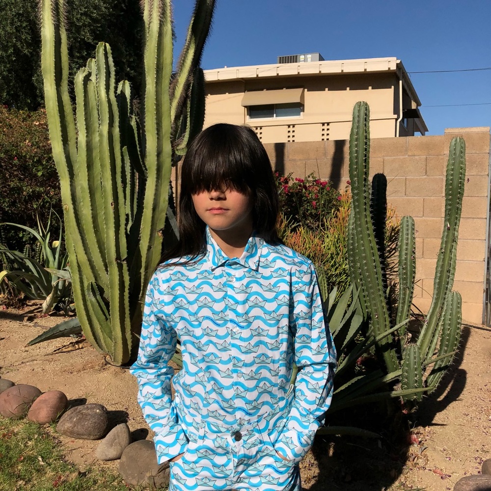 10x10 ANITALIANTHEORY Paper Boat Button Down Shirt